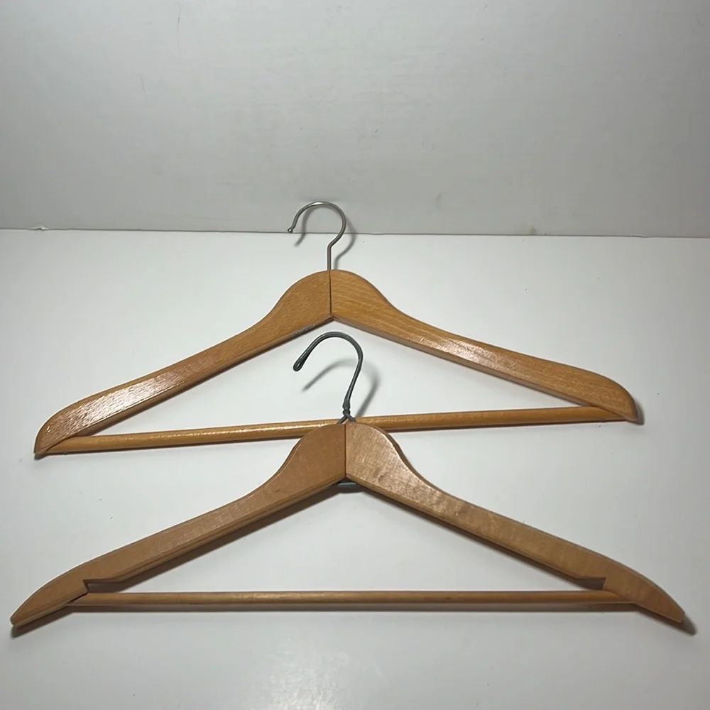 Vintage wood clothing hangers